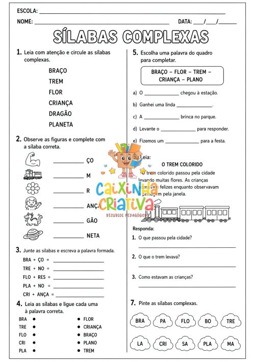 sílabas complexas